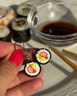 Sushi (visací náušnice)